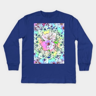 GARDEN FLOWERS Kids Long Sleeve T-Shirt